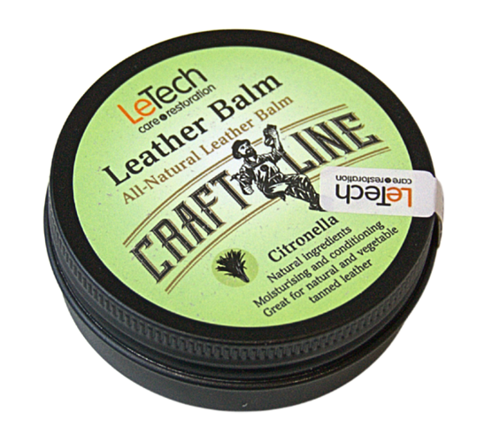 Натуральный Бальзам для кожи с запахом цитронеллы Leather Balm Citronella