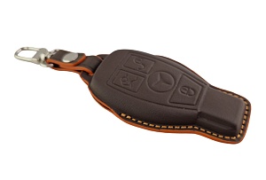 Чехол для ключа Mercedes V2 2011-2019 из натуральной кожи Key Case Mercedes V2 2011-2019  - Картинка товара