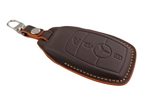 Чехол для ключа Mercedes 2017-2023 из натуральной кожи Key Case Mercedes 2017-2023 - Картинка товара